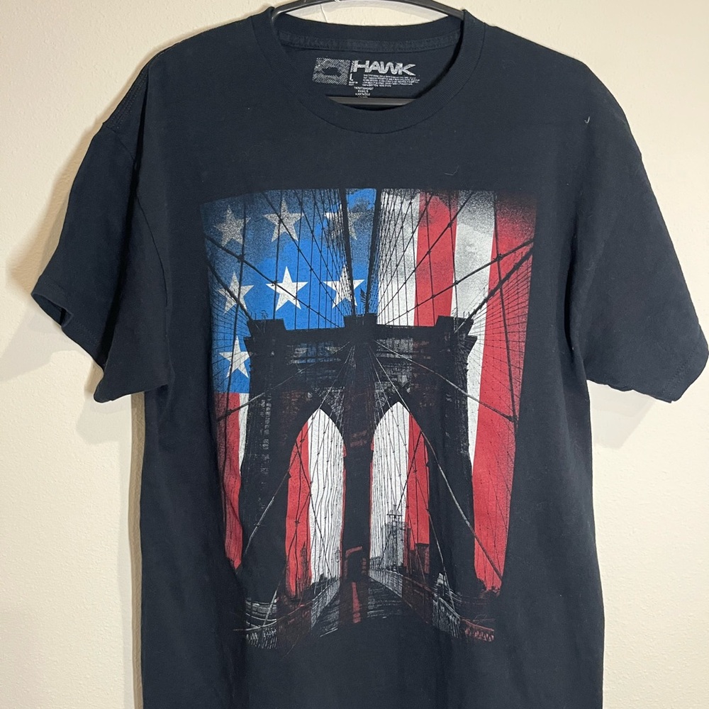 Tony Hawk Black Short Sleeve Tee with Vintage Graphic